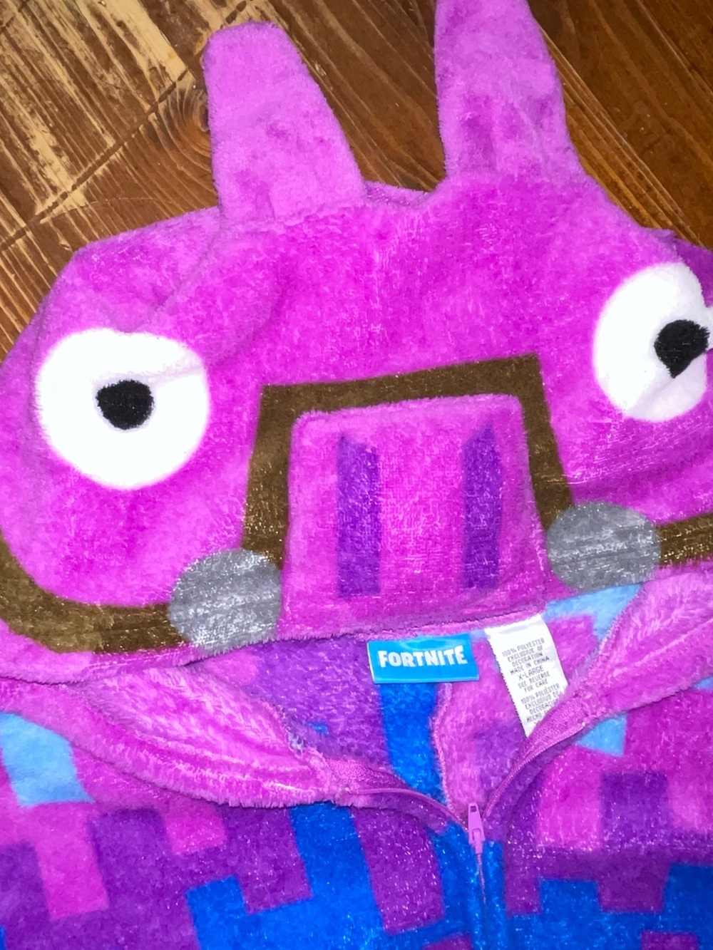 Fortnite Kids' Pink Llama Plush Hoodie